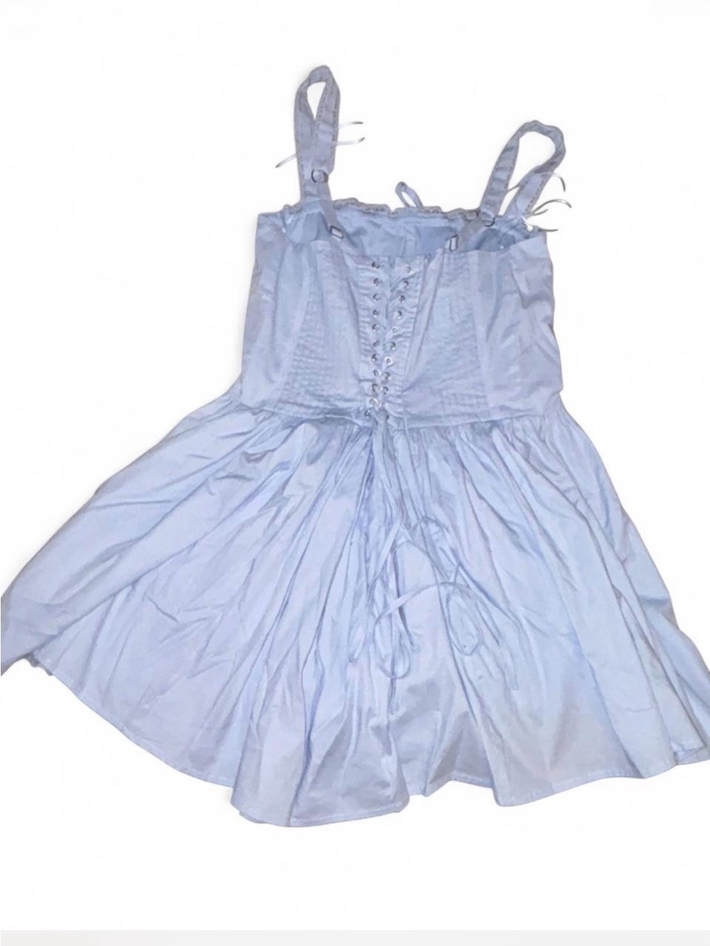 Altar'd State Light Blue Corset Babydoll Chemise - Picture 5 of 7